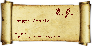 Margai Joakim névjegykártya
